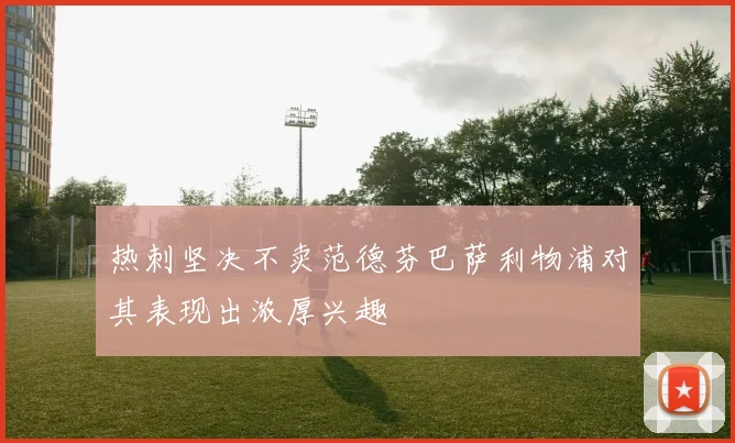 热刺坚决不卖范德芬巴萨利物浦对其表现出浓厚兴趣